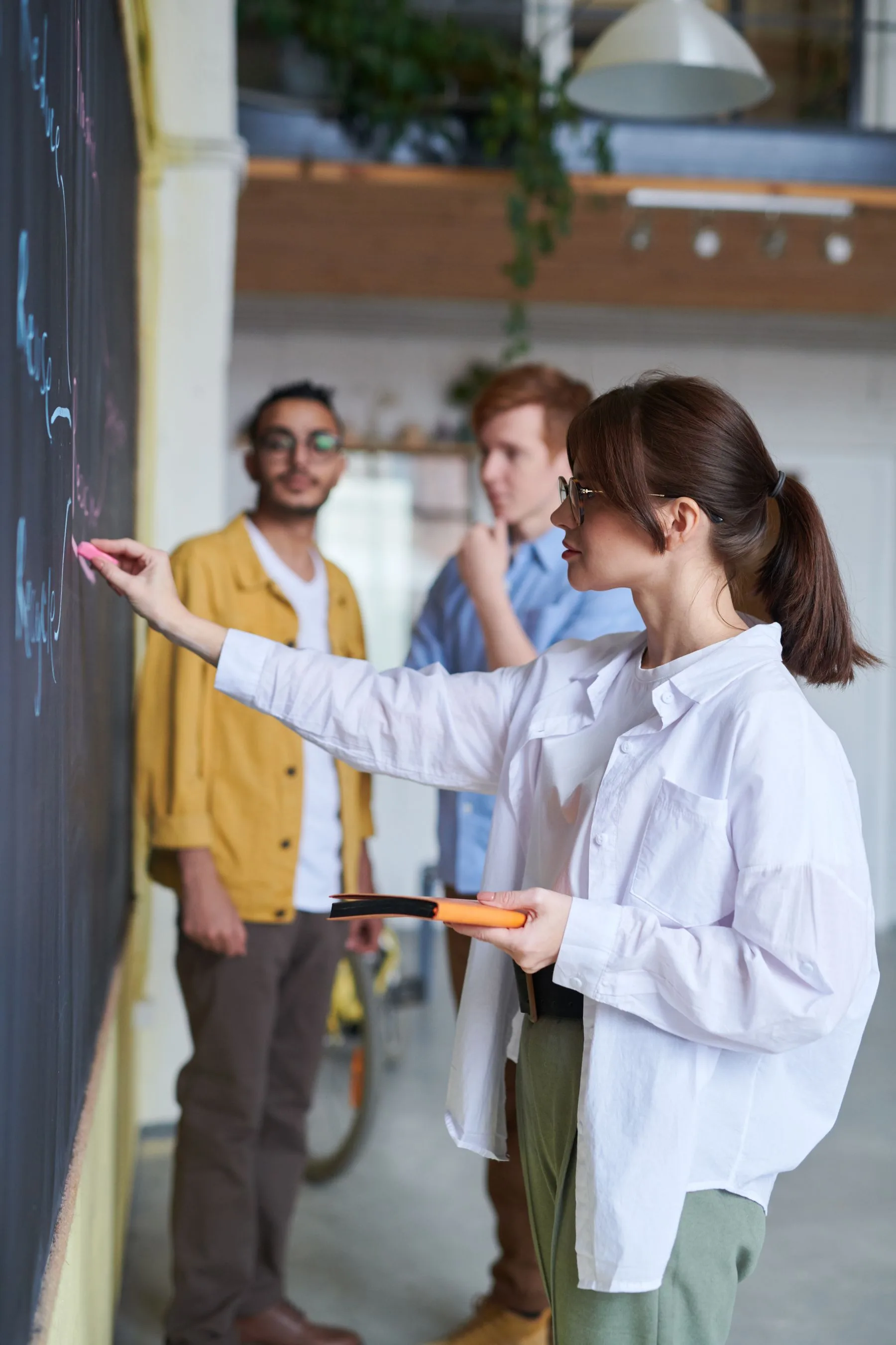 Students building practical course skills